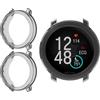 GIOPUEY Cover Compatibile con Polar Vantage V3, [2 Pezzi] Soft TPU, Shock Resistant Custodia - Black+Black