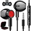ASKUBSKU Cuffie con Filo per Xiaomi Poco X6 X5 Pro Redmi Note 14 13 12 11 Pro 5G | Magnetici Stereo Cancellazione Rumore 3,5 mm Jack Cuffie con Microfono per Samsung Galaxy A25 A24 A15 iPad iPhone 6 OPPO MP4