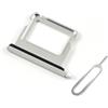 Cemobile Supporto per slot per scheda SIM di ricambio per iPhone 16 e iPhone 16 Plus (versione SIM singola) con anello di tenuta in gomma impermeabile e perno di espulsione aperto (bianco)