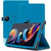 Envibe Custodia per TCL Nxtpaper 11 Plus 11.5 Pollici, Cover Tablet TCL Nxtpaper 11 Plus, Copertura Protettiva Pieghevole con Supporto per Matita e Cinturino da Polso, Protezione Completa. (Azzurro)
