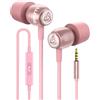 LUDOS CLAMOR Auricolari In-Ear Cuffie, Cuffiette con Filo e Microfono, Garanzia 5 Anni, Audio di alta Qualità, Memory Foam, Cavo Rinforzato, Bassi, Controllo del Chiamate per iPhone, Samsung, Huawei