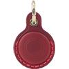 fuchswerk Airtag, portachiavi con custodia, custodia protettiva in vera pelle, compatibile con ciondolo Apple Airtag - completamente chiuso | rosso