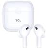 TCL - Moveaudio S108 Cuffie wireless (cancellazione dei rumori con tecnologia ENC, Bluetooth 5.0, IP54, controllo touch) Pearl White [Italia]