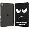 FINTIE Cover per iPad Pro 13 Pollici (M5 2025 / M4 2024) con Portapenna | Sottile Leggero Custodia Posteriore Opaca Traslucida Cover in Morbido TPU con Auto Sveglia/Sonno, Don't Touch