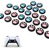 Generic 8 tappi per joystick in silicone a forma di zampa di gattino, coperture per pollice analogiche con colore rosa e blu, protezioni antiscivolo per controller stick