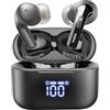 TOZO T20 Cuffie Bluetooth 5.3 con ENC Chiamata LED Schermo | ORIGX 2.0 Acustica EQ Regolazione 48.5 Ore Riproduzione Supporti Caricatore Wireless e USB Tipo C IPX8