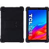 FKQLH Custodia per TCL Tab 8, Silicone Morbido Skin Leggero Custodia Protettiva per Bambini Supporto Cover per TCL Tab 8 8 Pollice, Nero
