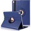 World biz WorldBiz - Custodia per iPad Pro da 12,9 cm (1a e 2a generazione 2015 e 2017), rotazione a 360°, con funzione di supporto pieghevole, colore: blu