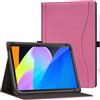 GOZOPO Custodia Universale per Tablet 10,1 Pollici/TECLAST P33/ M50T | Multi-angolo Supporto Folio Cover per Laptok/ WOREGOO/ Whitedeer/Android Tablet 10 Pollici/9,6-11 Pollici Tablet (Rosa)