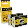 PATONA 2X Batteria per Nikon EN-EL22 ENEL22 850mAh 7.2V | Batteria per Nikon 1 J4, 1 S2, 100% identica all'originale, con anticortocircuito