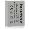 Blumax - Set professionale per Canon NB-10L (950 mAh 100% compatibile con Infochip)