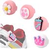 lasuroa 4 Graziosi Porta Scarpe per Airtag, Custodia in Silicone Morbido con Localizzatore Nascosto Compatibile con Apple Airtag per Bambini Scarpe Abbigliamento e Zaini