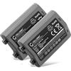 subtel CELLONIC, Batteria per Fotocamera, compatibile con Nikon D850, D800, D810, Z 9, EN-EL18, D4, D5 (10.8V, 3300mAh) 2 Pezzi