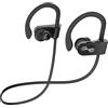 Lakukom Cuffie Bluetooth, Cuffie da Corsa Wireless per Bassi Profondi con Tempo di Riproduzione di 16 Ore, Auricolari Bluetooth in-ear, Auricolari Sportivi Impermeabili IPX7 con Microfono