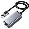 ARCELI Adattatore Ethernet da 100 Mbit/s, spina di rete RJ45, con presa di ricarica, compatibile con iPhone, iPod, iPad