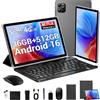 LEVIRTU Tablet 11 Pollici Android 16 con Octa Core,36GB RAM + 512GB ROM (2TB TF), 4G LTE/5G WiFi, Gemini AI, Widevine L1, 8000mAh,13MP+8MP, GPS, Face ID, BT 5.0, Tablet con Tastiera+Mouse-Grigio