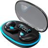 FAFOUR Cuffie per dormire senza fili invisibili IPX5 impermeabili, auricolari senza fili con custodia di ricarica Bluetooth 5.3 cuffie touch control, cuffie nascoste - doppia cancellazione del rumore (nero)