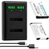 BCMCZCDC 2 batterie 3,7 V 1000 mAh EN-EL19 EN EL19 + caricatore USB LCD per Nikon Coolpix S2600 S2700 S3100 S3500 S4100 S4150 S4400 S5200 S6400 S6900