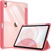 FINTIE Cover per iPad Air 11 M4/M3/M2 (2026-2024)/iPad Air 5a&4a Gen 10,9 | con Portapenne - Sottile Leggero Trasparente Custodia Posteriore con Bordo in TPU, Rosa