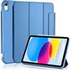 Koze Custodia per iPad A16 11a Generazione 11 Pollici 2025/ iPad 10a Gen 10,9 2022 con Chiusura Magnetica, a tre pieghe Supporto, Cover Retro in TPU Morbido con Portapenne,Blu