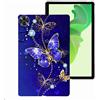 Generico DayQiQiPu Cover per Realme Pad 2 11,5 Pollici 2023 Custodia Anti-Caduta Ultrasottile in TPU Morbido Che assorbe Gli Urti(Farfalla Blu)