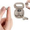 Xmenha Piccoli auricolari tascabili Mini Durata di lunga durata Impermeabile IPX5 Leggero Intraauricolare Bluetooth Auricolare Senza Fili Bluetooth con Display Durata Visibile Beige, SCKS42DSLW