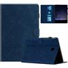 Generico DayQiQiPu Caso per Samsung Galaxy Tab S3 2017 9,7 Pollici SM-T820/ T825 Motivo a Nido d'Ape Cavalletto Chiusura Magnetica Flip con Auto Svegliati/Sonno Copertura Protettiva,Blu Scuro