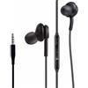 Bhvrtls Auricolari stereo 2022 per Samsung Galaxy S10, S10E, S10+, S8, S8+, S9, S9+, Note 9- Progettato da AKG - Jack da 3,5 mm con microfono e pulsanti del volume (nero)