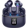 Ordtop Cuffie Bluetooth, 2026 Auricolari Bluetooth 5.3 con 4 HD ENC Cancellazione Rumore Mics, 40 Ore HiFi Stereo Cuffiette Bluetooth con LED Display, IP7 Impermeabili Cuffie Wireless per Android/iOS