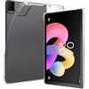 CONAPIKA Cover per TCL Tab 10L Gen 4 10.1 Pollici, Flessibil Antiurto AntiGraffio Morbida Custodia Protettiva TPU Retro Case con Angoli Rinforzati Ultra Sottile Leggera Trasparente Paraurti Cover