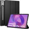 FINTIE Cover per Lenovo Idea Tab Pro 12.7 Pollici 2025 (TB-373FU/ TB-375FC) | Sottile Leggera Custodia Protettiva Cover con Auto Sveglia/Sonno, Nero