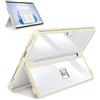 SSS·GRGB Custodia versione aggiornata per Microsoft Surface Pro 11/10/9/8 13 pollici, custodia robusta all-in-one compatibile con tastiere di tipo, trasparente e giallo