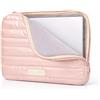 Generic Custodia per computer portatile da 13,3 pollici, compatibile con MacBook Air/Pro 13, HP, Dell, ASUS, Lenovo, tablet touch screen con fodera morbida per laptop da 13-13,3, rosa