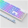 Generic Double Shot PBT Pudding Keycaps 130 tasti, copritasti con strato traslucido, set completo di 104 tasti e 16 tasti aggiuntivi, profilo OEM, accessori per tastiera meccanica