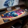 Generic Leather Planet - Tappetino da scrivania con motivo artistico colorato, grande tappetino per mouse da gaming per tastiera di computer, protezione e copertura impermeabile per desktop, tappetino