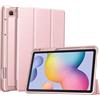 FINTIE Cover per Samsung Galaxy Tab S6 Lite 10.4 Pollici 2024/2022/2020 | con Portapenne - Leggero Custodia Case Posteriore in Morbido TPU con Auto Svegliati/Sonno,Oro rosa