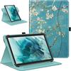FINTIE Custodia Universale per 9-11 Pollici Tablet (9''-10.5''/10.9''/11'') | 360 Gradi di Girevole Cover con Tasca per HiGrace/TECLAST/Blackview/YOTOPT/MEBERRY/DOOGEE/YESTEL Tablet, Blossom