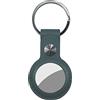 ZhaoCo Custodia per AirTag Vera Pelle, Copertura Protettiva con Anello Portachiavi, Antigraffio - Grigio 2