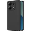 AICEK Compatible con Xiaomi Redmi Note 13 4G Cover, Silicone Custodia per Redmi Note 13 4G Cover Molle di TPU Sottile Bumper Case Nero