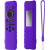 Hi Color Custodia in silicone per Samsung BN59-01432A 2023 TM2360E Samsung Smart TV Remote Panel Remote Cover con cordino (viola)