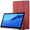 Simpeak Cover Compatibile per Huawei MediaPad T5 10 Custodia, Custodia Cover in Pelle PU Compatibile con Huawei MediaPad T5 10.1 2018 Ultra-Sottile Folio Supporto Smart Cover, Rosso
