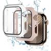 Generic Custodia per Apple Watch, proteggi schermo da 44 mm, 40 mm, 46 mm, 42 mm, 41 mm, 45 mm, 38 mm, serie 11, 10, 9, 8, 7, 6, 5, 4, 3, SE, seconda generazione, cover rigida in policarbonato con faccia in