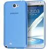 doupi UltraSlim Custodia per Samsung Galaxy Note 2, Satinato fine Piuma Facile Mat Semi Trasparente Cover, Blue