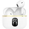 Generico Auricolari Bluetooth 5.4 In-Ear Senza Fili con Display LED e Touch Control - Cuffie Wireless con Microfono, Audio HD, Ricarica Rapida (Bianco)