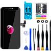 GOLDWANGWANG Schermo per iPhone 11 Pro LCD Display di Ricambio Touch Digitizer 5,8 | Kit riparazione completo con strumenti, adesivo impermeabile e vetro temperato, schermo Retina LCD con True Tone e Face ID