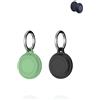 Generic Custodia per Motorola Smart Tag, antiurto, compatibile con il segnale e facile da rimuovere, resistente, ecologica e anti-smarrimento, confezione da 2, colore: nero e verde