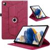 TEDTIKJT Custodia Compatibile con Huawei MediaPad M5/M5 Pro 10.8 Pollici 2018 Albero Tablet Custodia in Pelle PU Flip 360°Ruotabile Supporto Protezione Cover Huawei MediaPad M5 Pro 10.8, Rosso