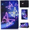 CaseFun Cover per Samsung Galaxy Tab S6 Lite 10.4 P610/P615 in pelle PU cover magnetica con funzione di supporto, farfalla