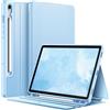FINTIE Cover per Samsung Galaxy Tab S10 Lite/S10 FE/S9 FE 10.9 & S9 11 | con S Pen Portapenne, Multi-angolo Custodia Protettiva Sottile Cover con Retro in TPU Morbido, Cielo Blu