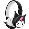 Roffatide Cuffie Bluetooth pieghevoli leggere cartoon per viaggio/ufficio/cellulare/PC tramite app, bassi profondi, padiglioni auricolari comodi, per casa, ufficio, viaggi, nero